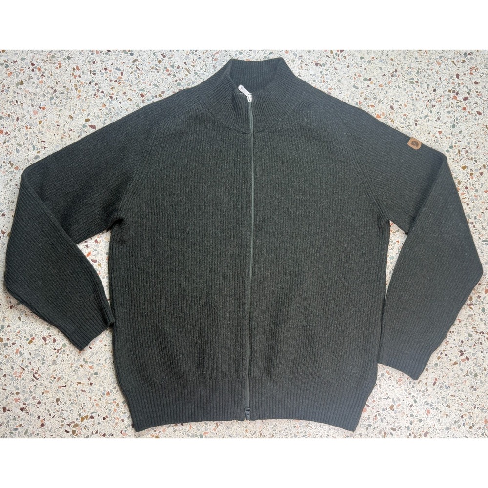 Fjallraven Men's Full Zip Greenland Re-Wool Long Sleeve Cardigan Size‎ XL
